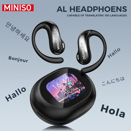 Ai Language Translator Earbuds, Real Time Translator Earbuds, OWS LCD